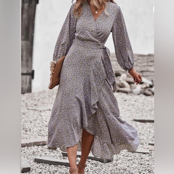 PrettyGarden Dresses & Skirts - Chic Lavender Long Sleeve Maxi Dress